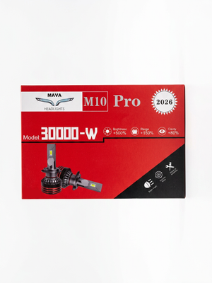 هدلایت M10 PRO یخی ۶۰۰۰K پایه 880 ماوا + لامپ SMD ژله ای رایگان