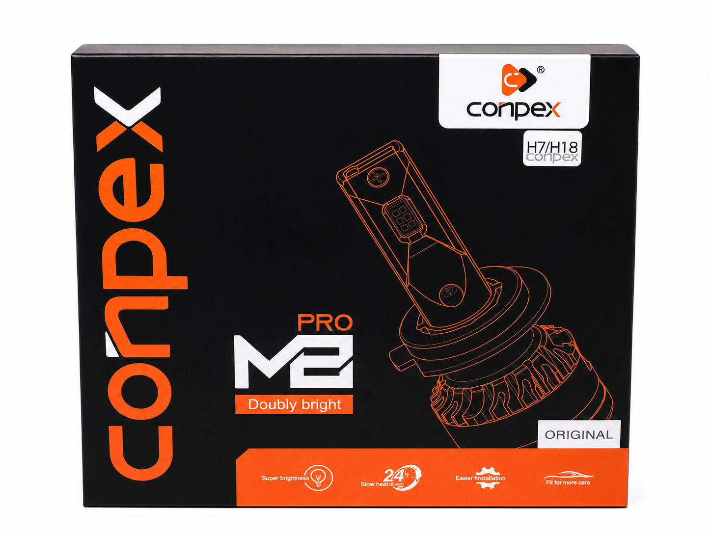 هدلایت M8 Pro Conpex کانپکس پایه H7 رنگ یخی ۶۰۰۰K